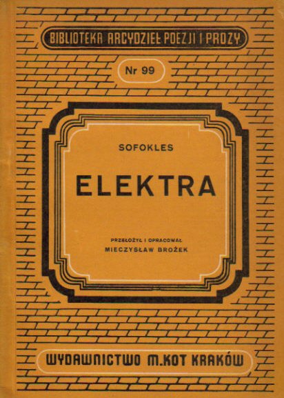 Znalezione obrazy dla zapytania Sofokles : Elektra 1950