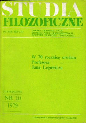 Studia filozoficzne..nr 10..1979