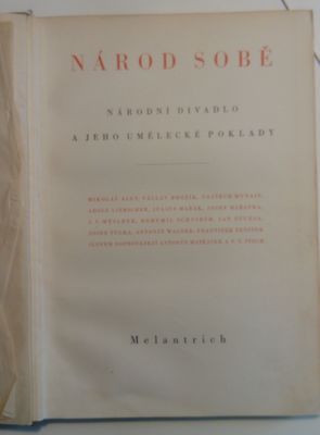 Narod sobe - Narodní divadlo a jeho umelecke poklady