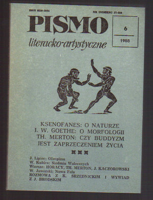 Pismo literacko-artystyczne..nr 6..1988 r