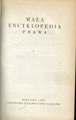Mała encyklopedia prawa
