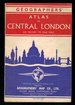 Geographers Atlas of Central London Six Inches to One Mile