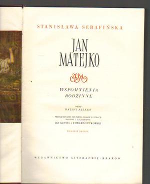 Jan Matejko. Wspomnienia rodzinne