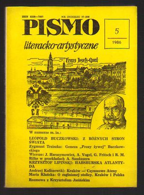Pismo literacko-artystyczne..nr 5..1986