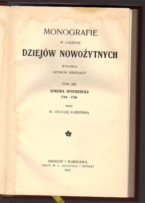 Sprawa dysydencka 1764 - 1766