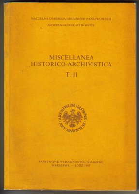 Miscellanea historico-archivistica..t.2..1987