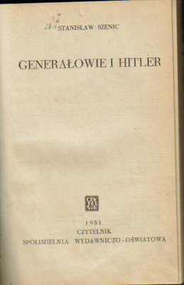 Generałowie i Hitler