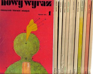 Nowy Wyraz.Miesięcznik literacki młodych..rok 1974..12 numerów
