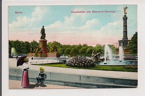 Berlin..Siegessaule und Bismarck-Denkmal..1912..z obiegu