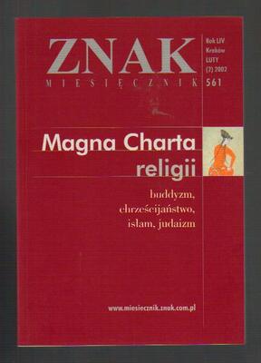 Znak miesięcznik Magna Charta religii nr 2 2002
