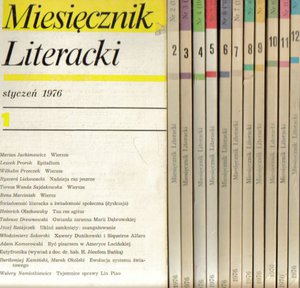 Miesięcznik Literacki..1976..12 numerów