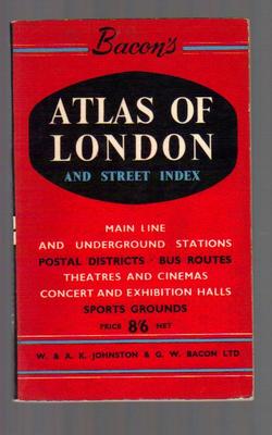 Bacon`s atlas of london and street index
