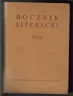 Rocznik literacki  1973