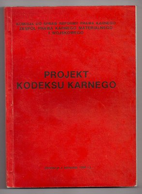 Projekt Kodeksu Karnego (redakcja z listopada 1990 r.)