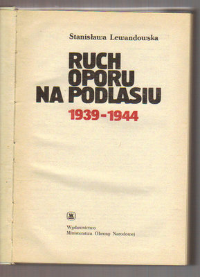Ruch oporu na Podlasiu 1939-1944