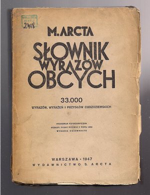 M.Arcta słownik wyrazów obcych..1947