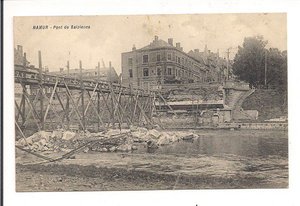 Namur. Pont de Salzinnes..1915..z obiegu