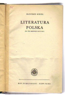 Literatura polska (na tle rozwoju kultury)