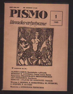 Pismo literacko-artystyczne..nr 1..1985