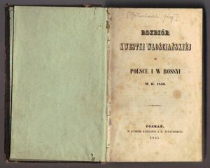 Rozbiór kwestyi włościańskiej w Polsce i w Rossyi w r.1850