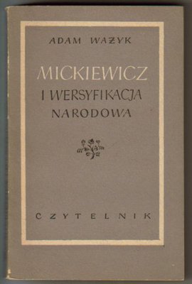 Mickiewicz i wersyfikacja narodowa