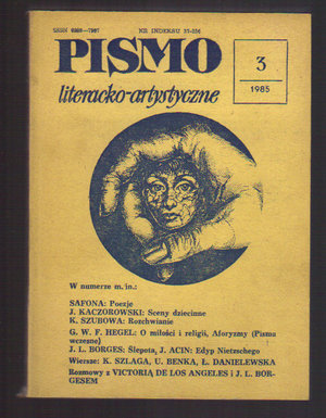 Pismo literacko-artystyczne..nr 3..1985 r