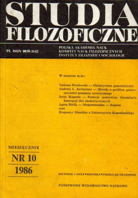 Studia filozoficzne..nr 10..1986