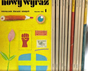 Nowy Wyraz.Miesięcznik literacki młodych..rok 1976..12 numerów