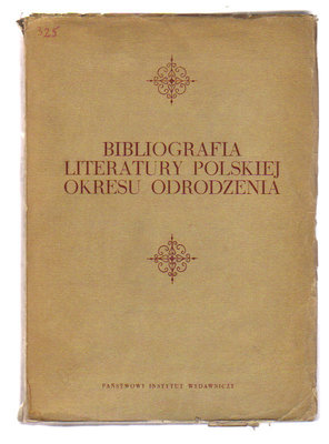 Bibliografia literatury polskiej okresu Odrodzenia