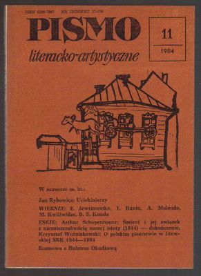 Pismo literacko-artystyczne..nr 11..1984