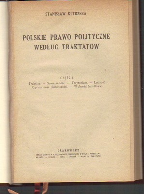 Polskie prawo polityczne według traktatów  część I