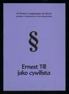 Ernest Till jako cywilista