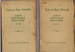 Szkice o literaturze francuskiej..tomy 1 i 2