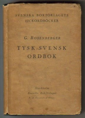 Tyska-Svensk Ordbok..słownik niemiecko-szwedzki