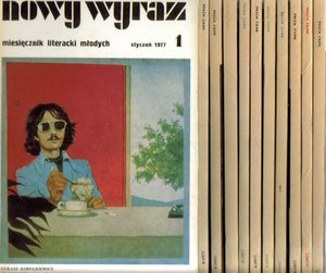 Nowy Wyraz.Miesięcznik literacki młodych..rok 1977..11 numerów