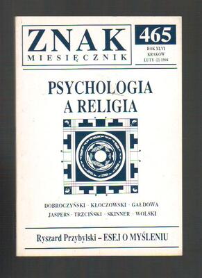 Znak miesięcznik Psychologia i religia nr 2 1994