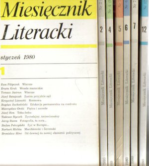 Miesięcznik Literacki..1980..numery 1,2,4,5,6,7,12