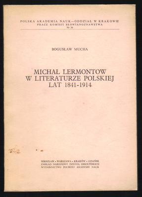 Michał Lermontow w literaturze polskiej lat 1841-1914