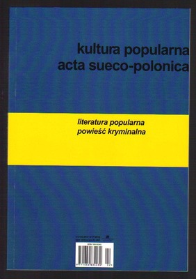 Kultura Popularna  literatura popularna powieść kryminalna  nr 32/2012