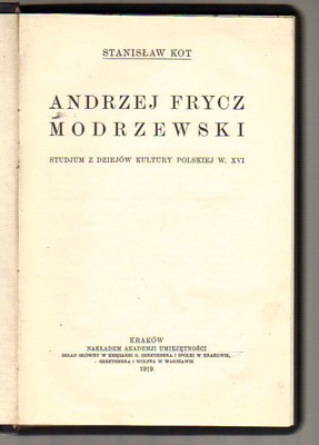 Andrzej Frycz Modrzewski