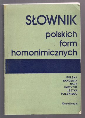 Słownik polskich form homonimicznych