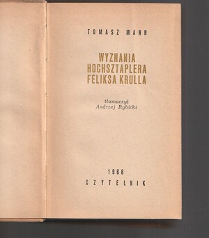 Wyznania hochsztaplera Feliksa Krulla
