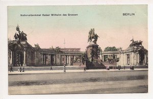 Berlin..Nationalenkmal kaiser Wilhelm des Grossen..1907..z obiegu