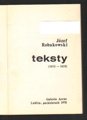Teksty 1970-1978