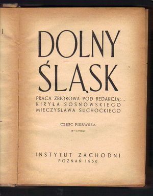Dolny Śląsk  cz. 1  wyd. 1950
