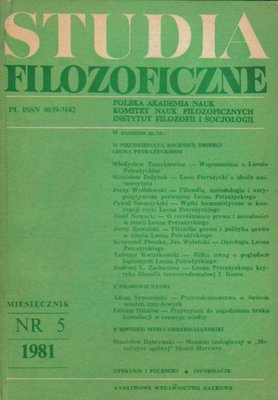 Studia filozoficzne..nr 5..nr 1981