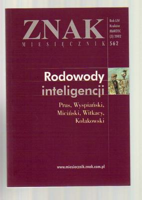 Znak miesięcznik Rodowody inteligencji nr 3 2002