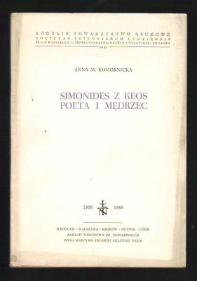 Simonides z Keos. Poeta i mędrzec