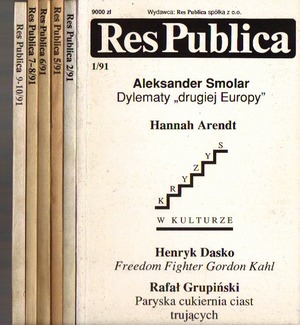 Res Publica 8 numerów 1991 w 6 zeszytach