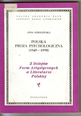 Polska proza psychologiczna 1945-1950